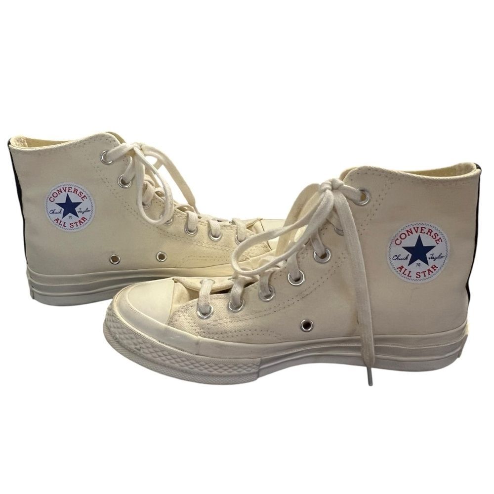 Converse x Comme des Garcons PLAY Chuck 70 High Top Sneaker Mens 4 Womens 6 - Picture 9 of 10